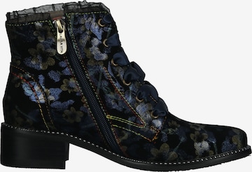 Laura Vita Lace-Up Ankle Boots in Blue
