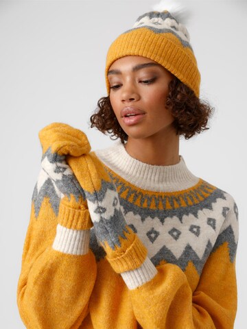 Moufles 'SIMONE' VERO MODA en jaune : devant