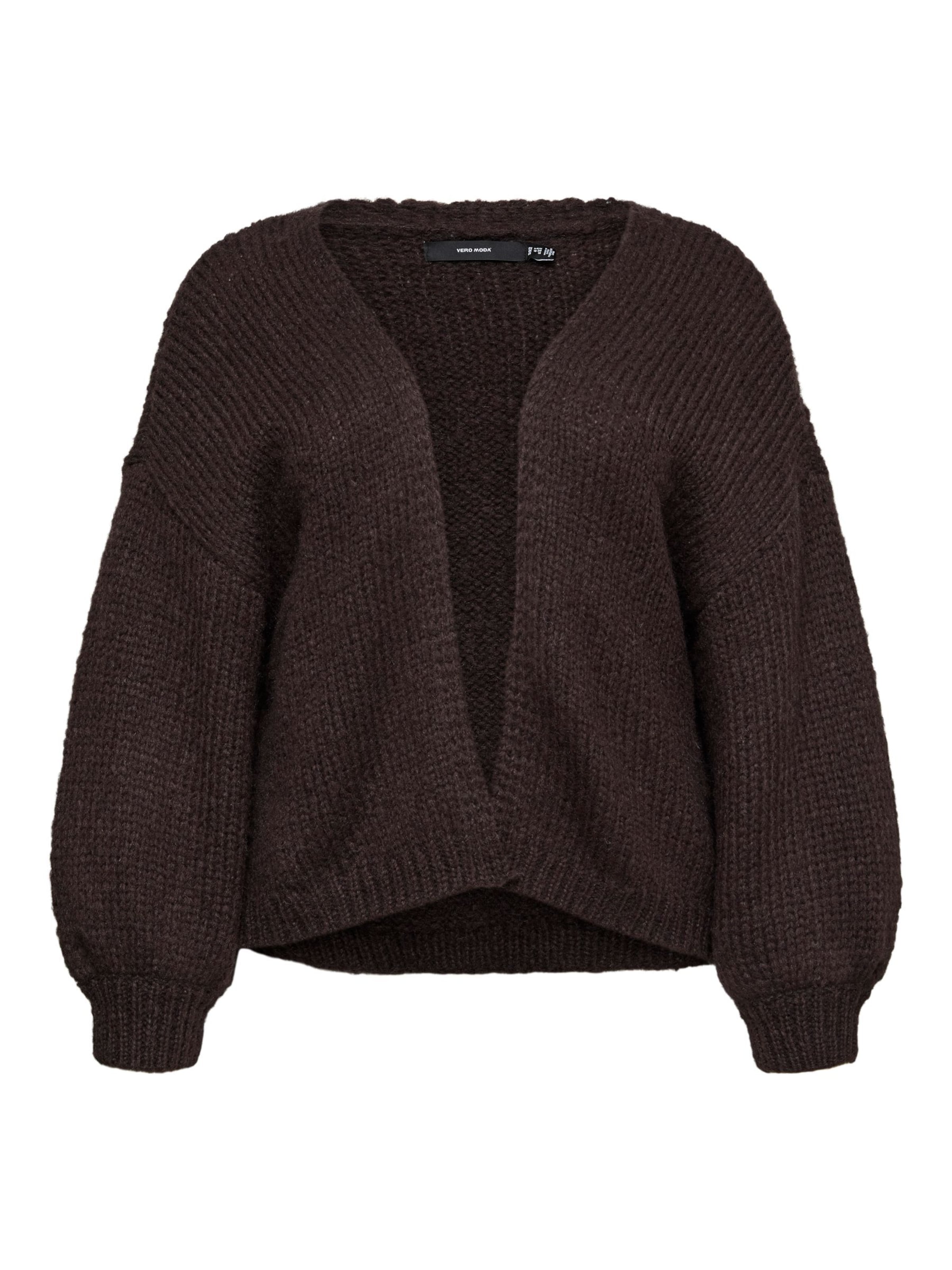 Vero Moda Curve Strickjacke 'VMCMaybe' in XL in schoko, Produktansicht
