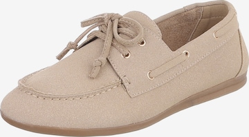 Ital-Design Moccasins in Brown: front