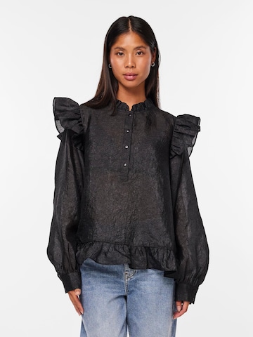 PIECES - Blusa 'SUN' em preto: frente