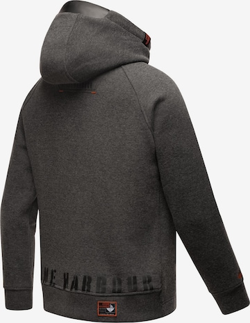 STONE HARBOUR Zip-Up Hoodie 'Finn Luca' in Grey