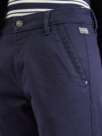 Effilé Pantalon chino 'Kate' G-STAR en bleu