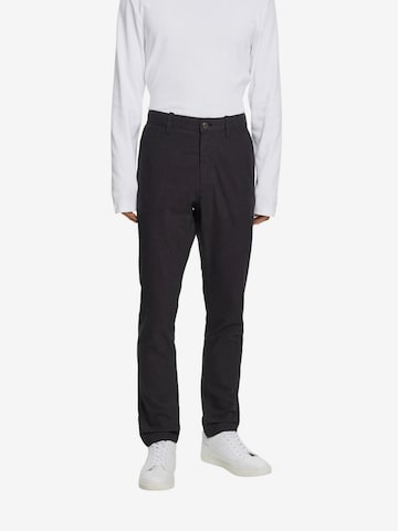 Coupe slim Pantalon chino ESPRIT en gris : devant