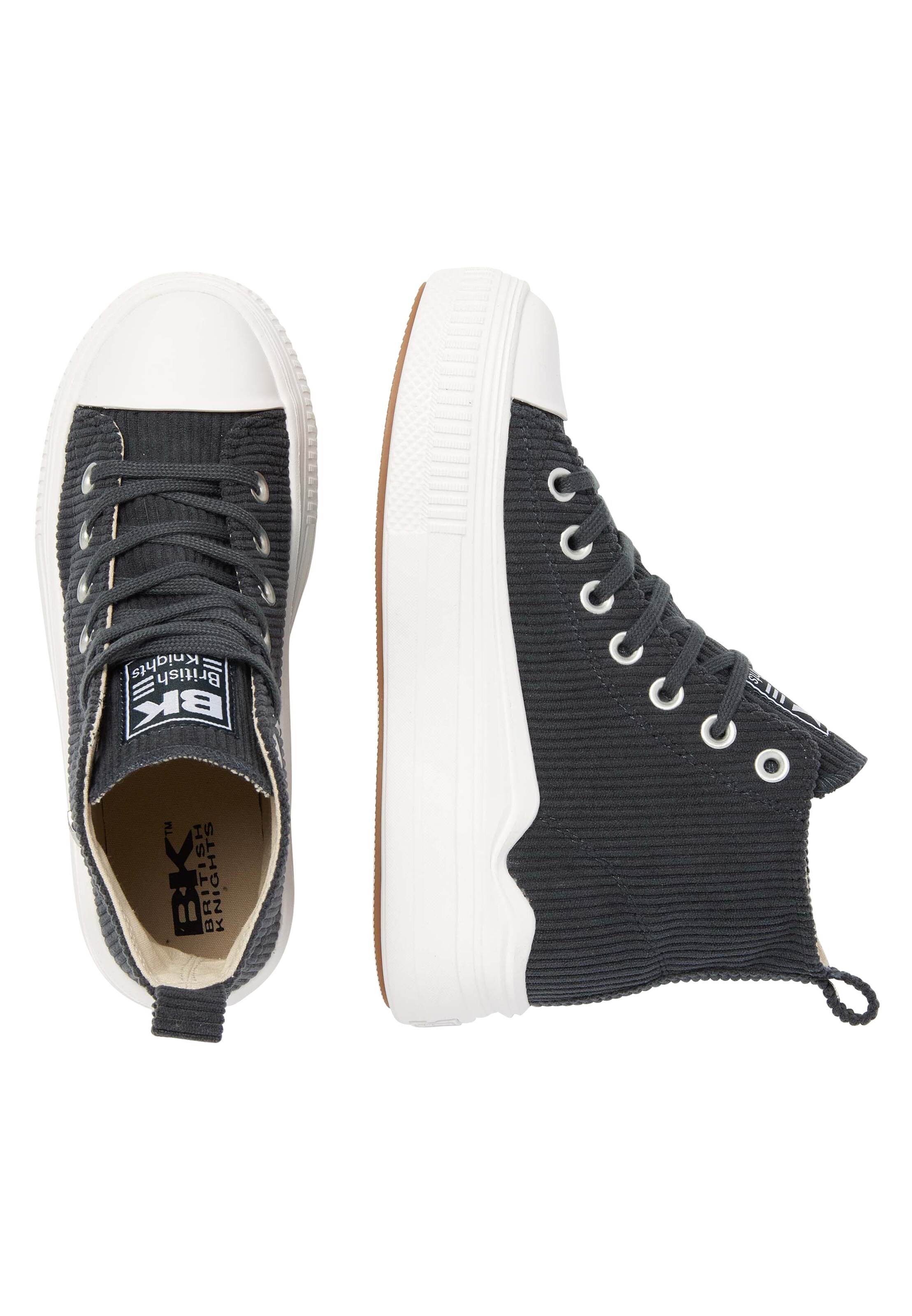BRITISH KNIGHTS Sneaker high 'Kaya' i grå