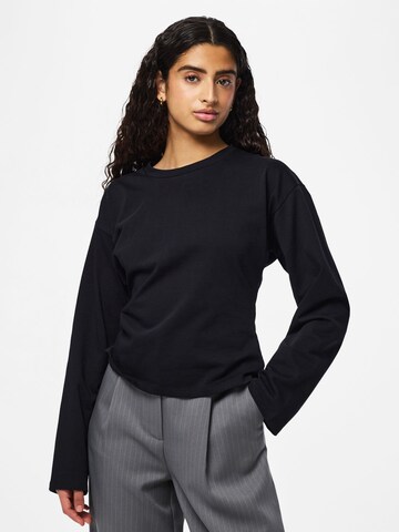 T-shirt 'PCAmy' PIECES en noir : devant