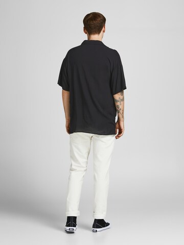 JACK & JONES Comfort Fit Риза 'Malibu' в черно