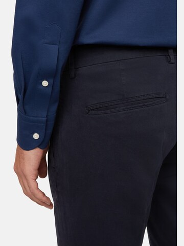 Regular Pantalon à plis Boggi Milano en bleu