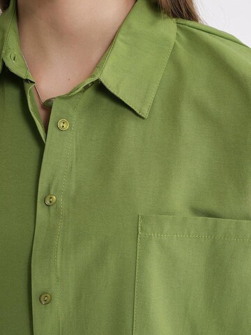 Camicia da donna di MixRay in verde