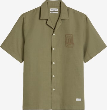 Marc O'Polo DENIM Regular fit Overhemd in Groen: voorkant