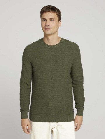 Pull-over TOM TAILOR en vert : devant