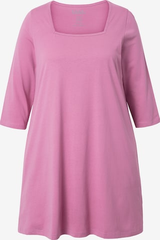 T-shirt Ulla Popken en rose : devant