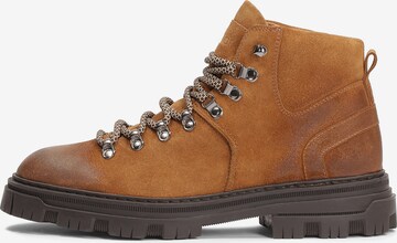 Kazar Lace-Up Boots in Brown: front