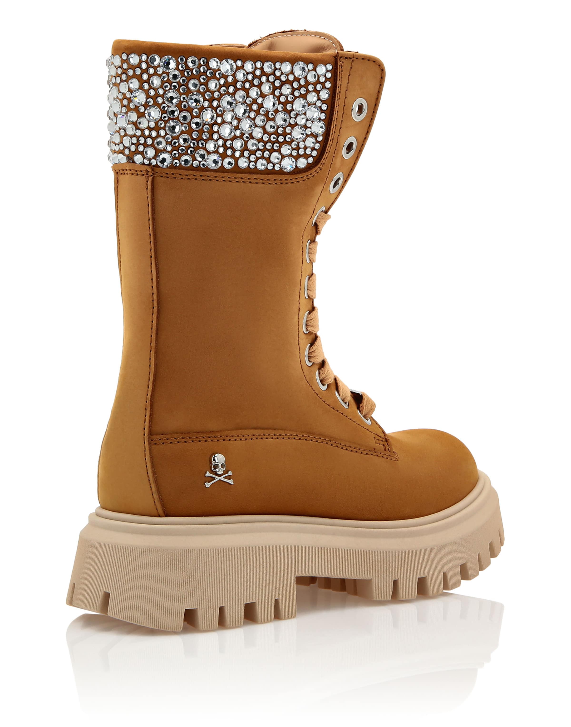Bottes Philipp Plein en marron