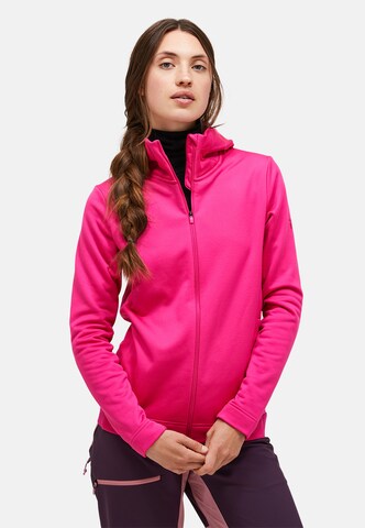 Veste outdoor PEAK PERFORMANCE en rose : devant