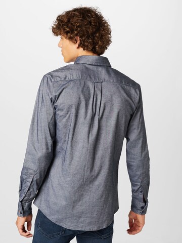 BOSS Orange Slim fit Button Up Shirt 'Mabsoot' in Blue