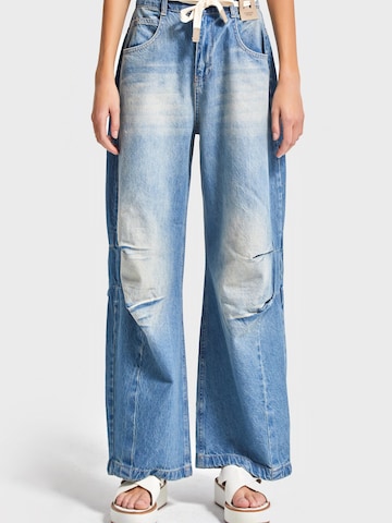 Loosefit Jean 'Barrel Balloon Mid Rise Jeans' IT'S BASIC en bleu