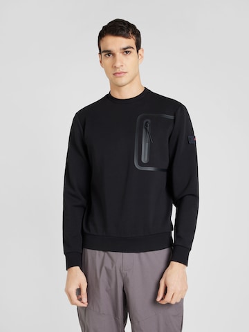Peuterey Sweatshirt 'GORIE 01' in Zwart: voorkant