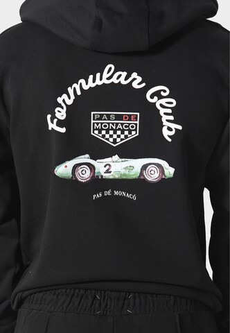 Pas De Monaco Sweatshirt 'Formular Club' in Black