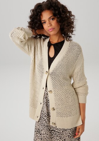 Aniston CASUAL Strickjacke in Beige