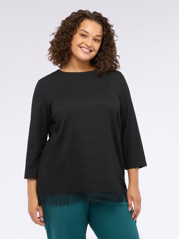 Top di Fiorella Rubino in nero: frontale