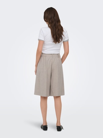 ONLY Wide Leg Bukser med lægfolder 'ONLLinda' i grå