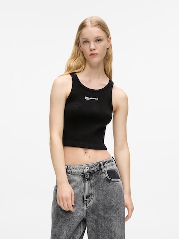 KARL LAGERFELD JEANSTop - crna boja: prednji dio