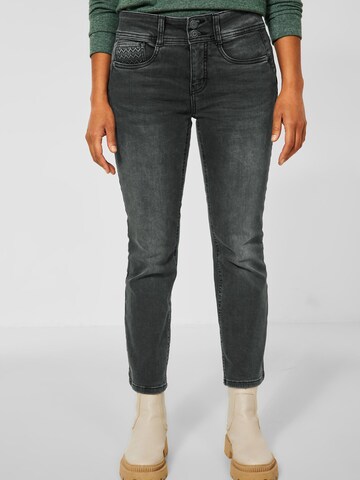 STREET ONE Skinny Jeans in Black: front