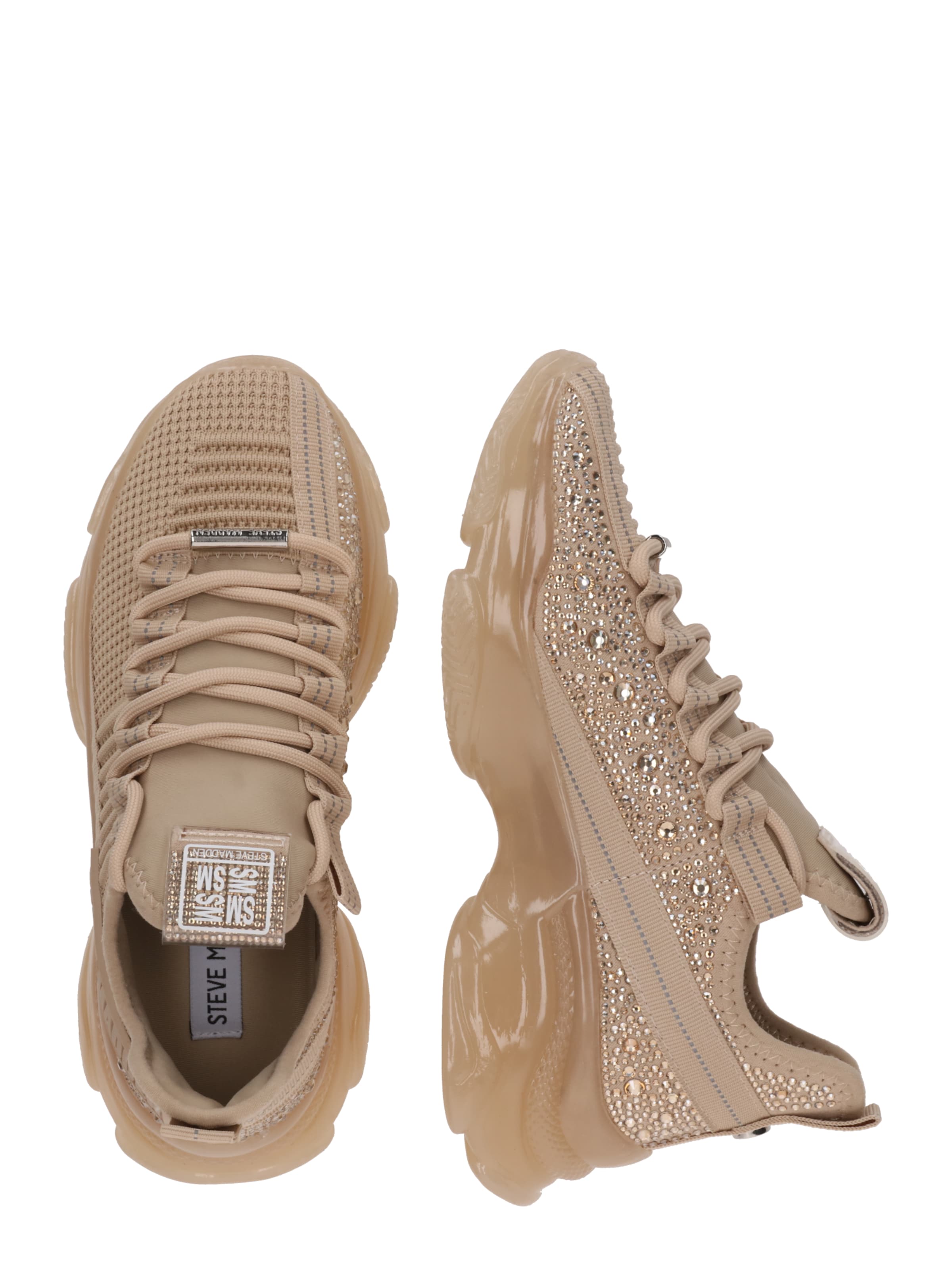 STEVE MADDEN Platform trainers in Beige