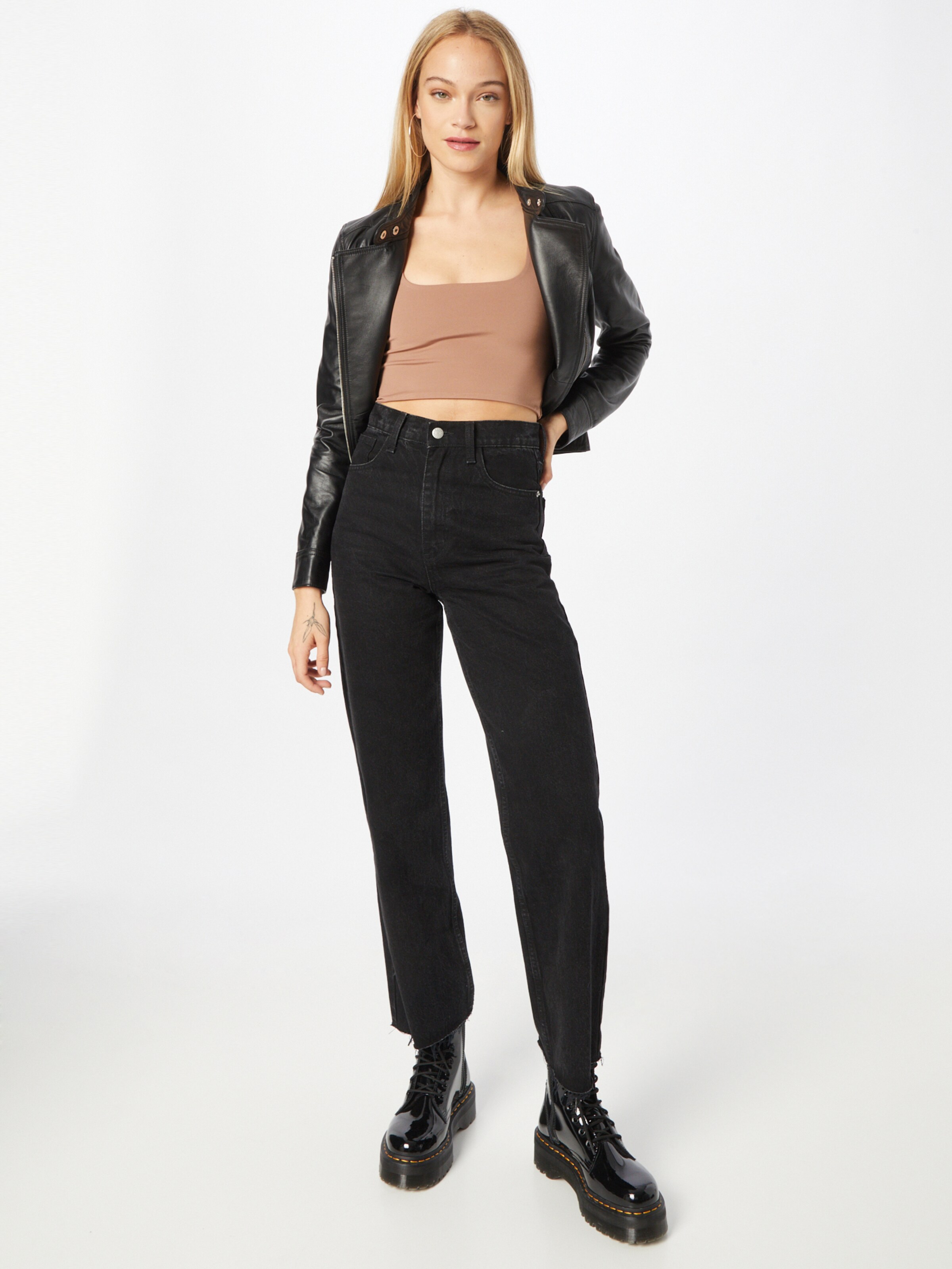 Frauen Shirts & Tops Cotton On Top 'DAY TO NIGHT' in Braun - KW37441 Frauen Shirts & Tops Cotton On Top 'DAY TO NIGHT' in Braun - KW37441