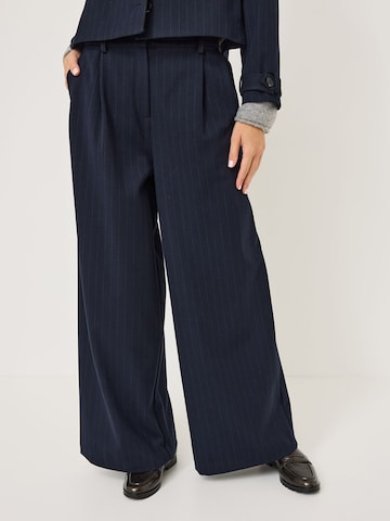 Tamaris Wide leg Broek in Blauw: voorkant