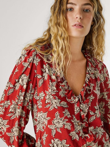Pepe Jeans Blouse 'Plency' in Bruin
