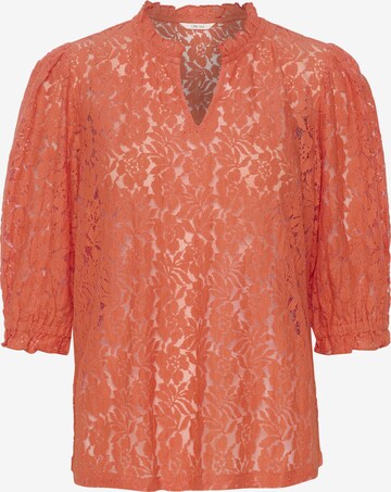 Cream Blouse 'Kaspis' in Oranje: voorkant