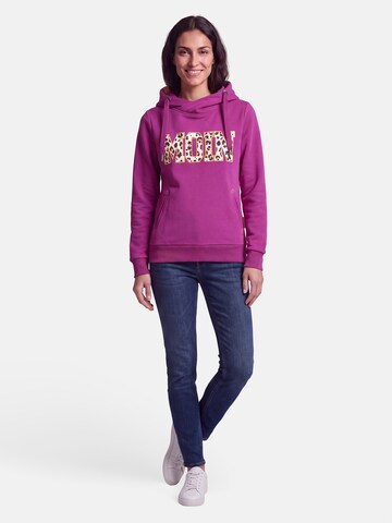 salzhaut Sweatshirt 'Sünn - Moin' in Lila: voorkant
