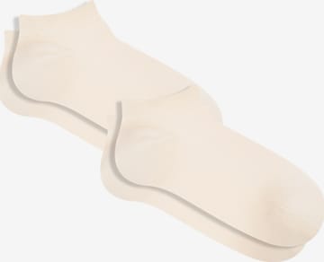Albero Natur Socks 'Bio-Baumwoll-Sneakersocken Unisex - 2er Pack' in White: front