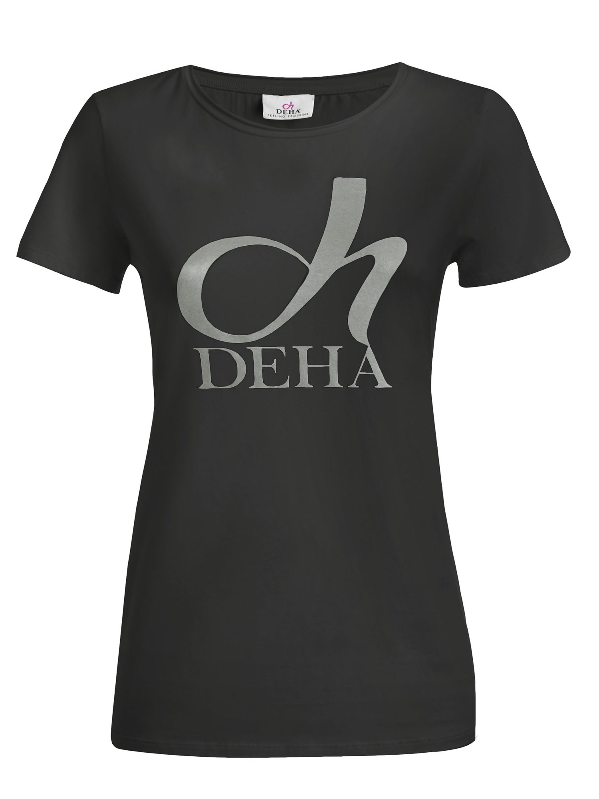 DEHA T-Shirt in Schwarz: Vorderseite