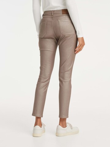 OPUS Slimfit Jeans 'Emily' in Beige