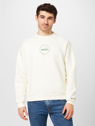 Sweat-shirt 'Voliero' ELLESSE en blanc : devant