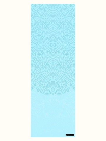 woodsandwaves Mat 'Mystic Mandala' in Blauw: voorkant