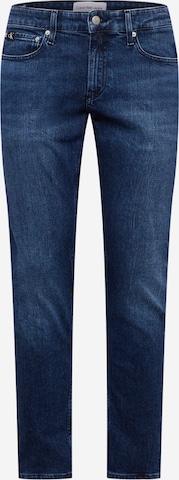 Calvin Klein Jeans Liibuv Teksapüksid, värv sinine: eest vaates
