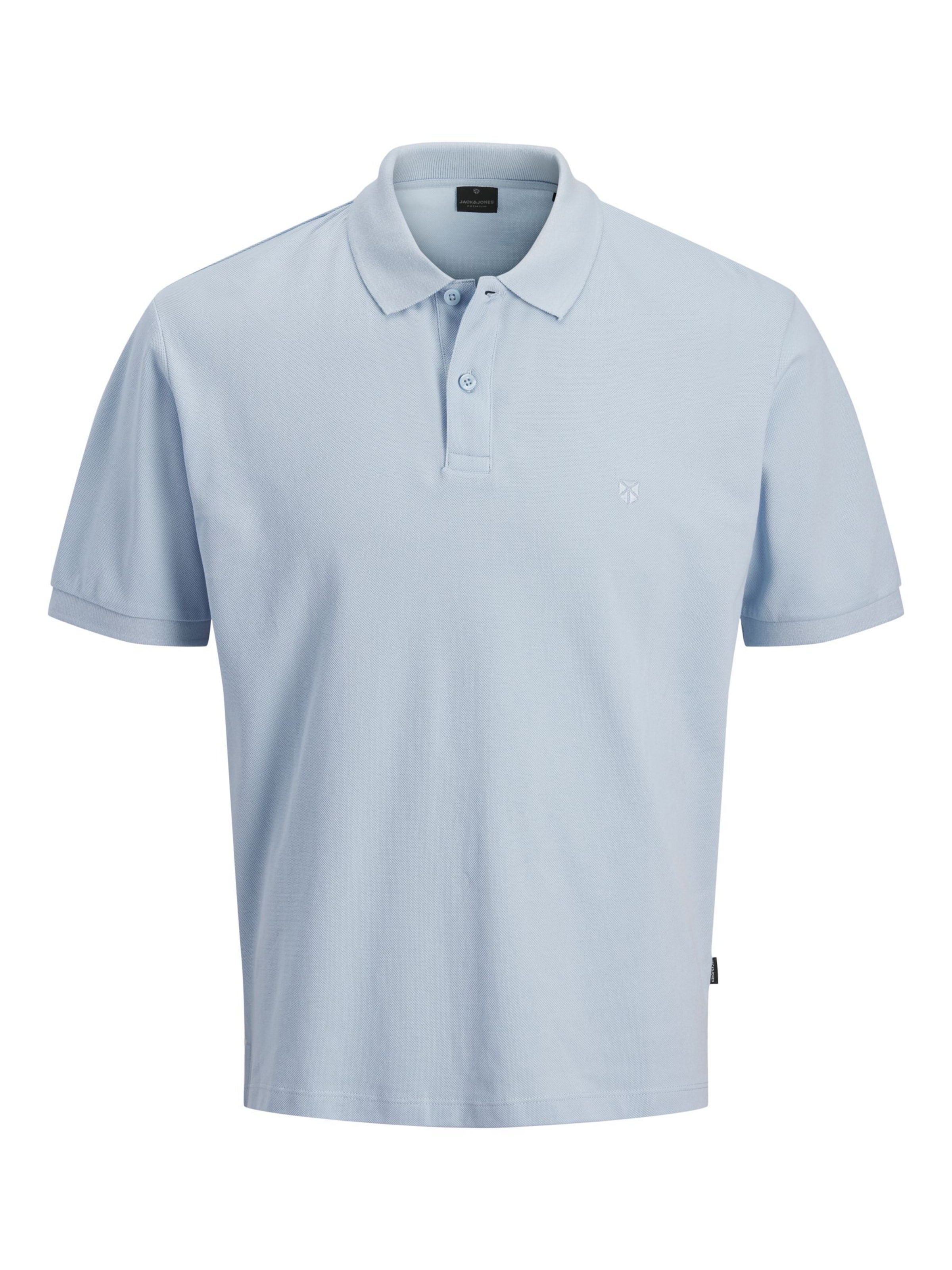 Jack & Jones Plus Poloshirt in Blau: Vorderseite