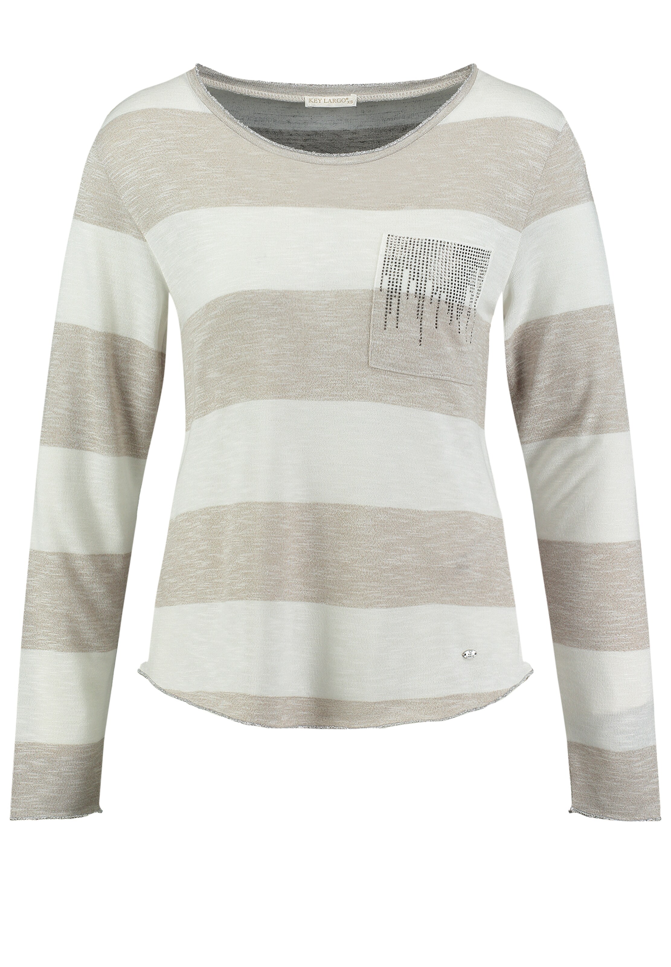Key Largo Μπλουζάκι 'Niagara' σε μπεζ: μπροστά