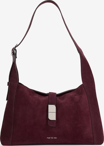 Nat&Nin Schultertasche 'Rachel' in Rot: Vorderseite