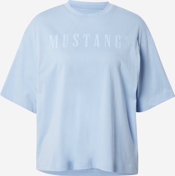 Tricou 'WELBY' de la MUSTANG pe albastru: față