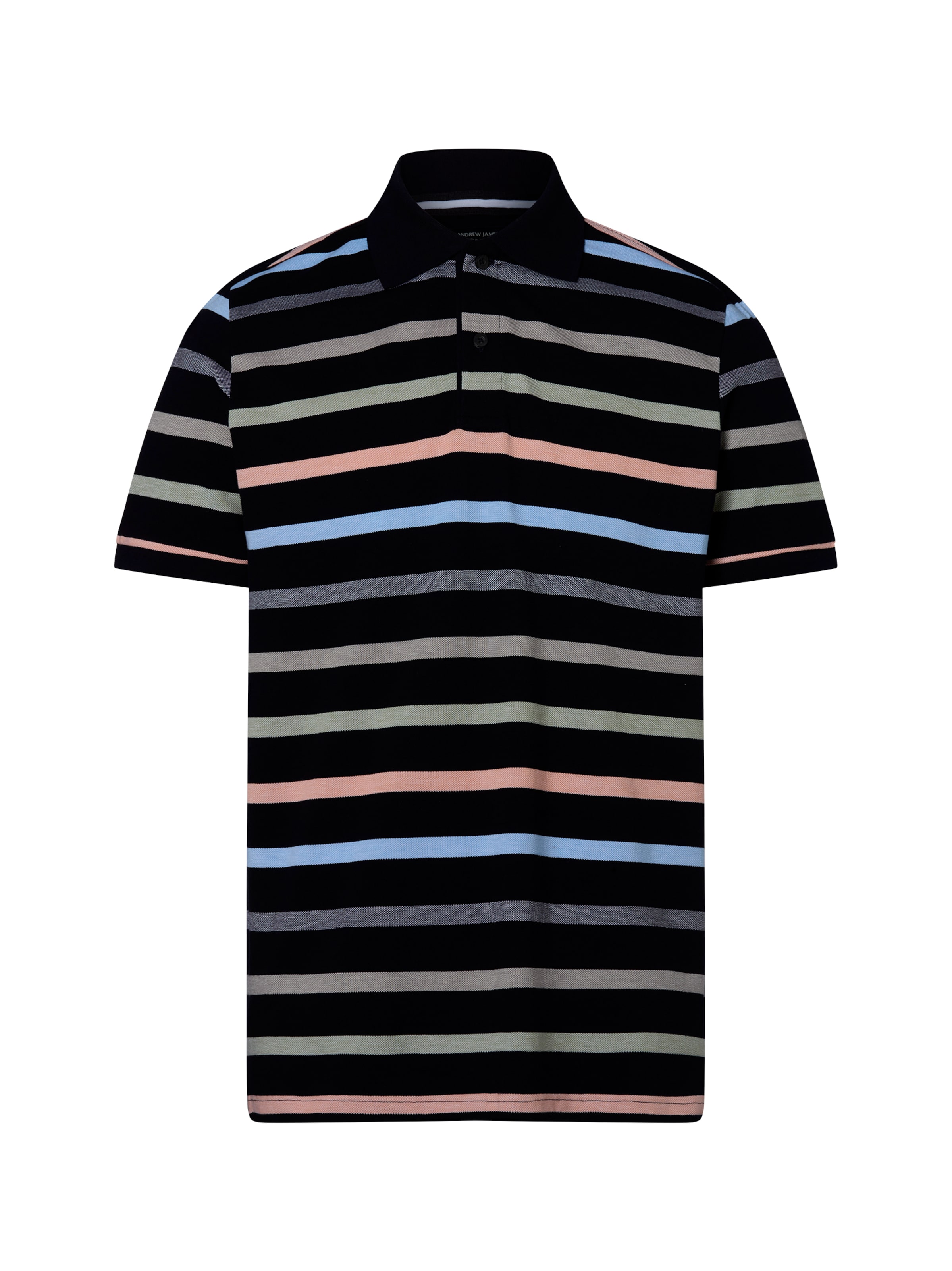Andrew James Poloshirt in Blau: Vorderseite