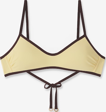 CALZEDONIA Bustier Bikinitop 'Bicolor Piping' in Gelb: Vorderseite
