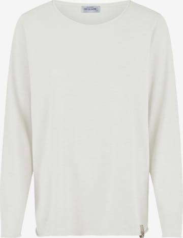 Cotton Candy Langarmshirt, Schnitt Regular in Weiß: Vorderseite