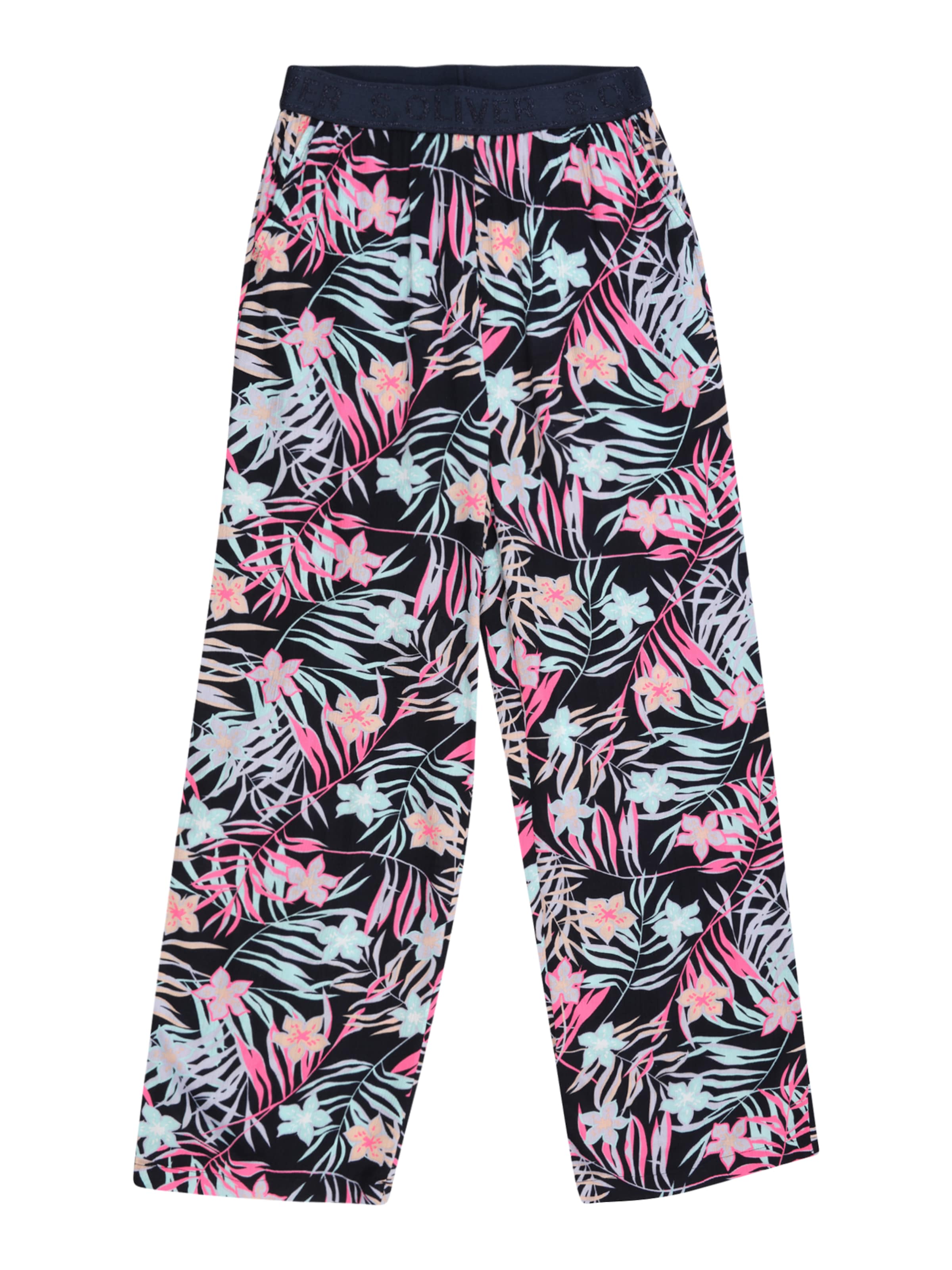 s.Oliver Wide Leg Hose in Blau: Vorderseite