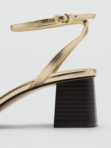 MANGO Sandale 'RAY' in Gold