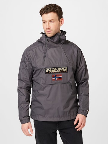 NAPAPIJRI Between-Season Jacket 'NORTHFARER' in Grey: front